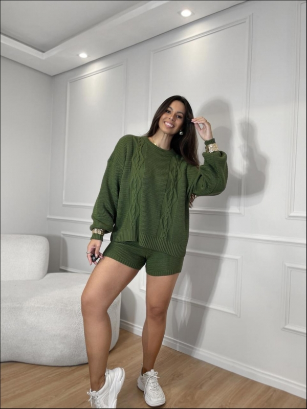 CONJUNTO CRISTINA - VERDE MILITAR