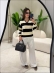 BLUSA POLO TATI - PRETO/OFF WHITE