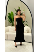 CONJUNTO PEPLUM ALBA - PRETO