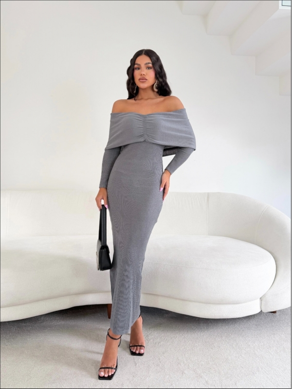 VESTIDO SUYANE - Grafite