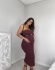 VESTIDO BETINA AVULSO - Marrom Canela - liso