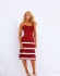 VESTIDO DUAS CORES MADALENA - Vermelho cherry com branco