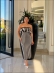 VESTIDO LISTRADO CELINE - AZUL MARINHO/OFF WHITE