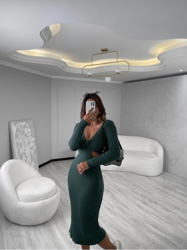 VESTIDO INVERNO MARIA - Verde Militar