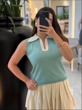REGATA BICOLOR POLO - VERDE MENTA