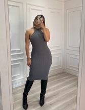 VESTIDO MODAL OLIVIA - Grafite