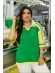 TSHIRT RENDADA BRASIL - VERDE COM  MANGA AMARELO