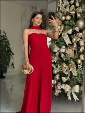 VESTIDO LUREX LUANDRA - VERMELHO