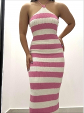 VESTIDO MODAL ANTONELLA - Rosa prisma com off