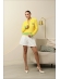 JAQUETA ZIPER BRASÃO BRASIL - AMARELO