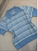 TSHIRT POLO LISTRAS - Azul bebê com off