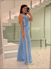 CONJUNTO GIO LISTRAS - AZUL BEBE