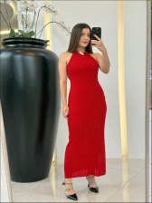 VESTIDO RAYON MAIA COM FORRO - VERMELHO
