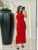 VESTIDO RAYON MAIA COM FORRO - VERMELHO
