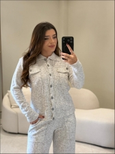 CONJUNTO MOUSSE JOSEFA - BRANCO MESCLA