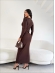 VESTIDO LONGO NAIARA - MARROM