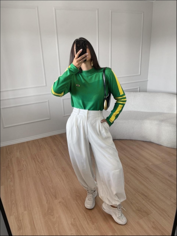 BLUSA FRIDDA BANDEIRA - VERDE BANDEIRA