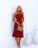 VESTIDO TOMARA QUE CAIA  ARETHA - Vermelho cherry