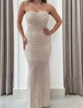 VESTIDO TOMARA QUE CAIA  SASHA - Areia