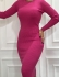 VESTIDO RECORTE COSTAS - Pink