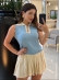 REGATA BICOLOR POLO - AZUL BEBE