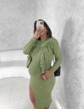 BLUSA BABADOS VERBÊNIA - Verde malva