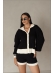 CONJUNTO SHORT BICOLOR - PRETO/OFF WHITE