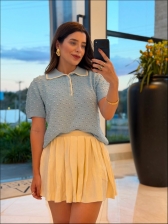 TSHIRT RELEVO FLORENCE - AZUL BEBE