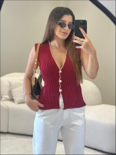 REGATA BICOLOR - Vermelho cherry com off white