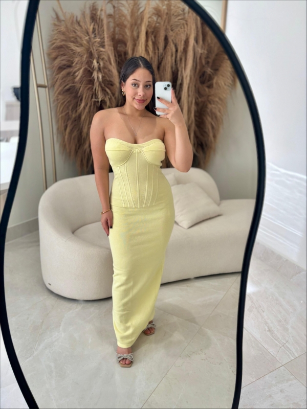 VESTIDO CLAIRE - AMARELO