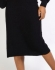 SAIA MOUSSE COM FENDA - Preto
