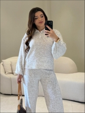 CONJUNTO MOUSSE LIGIA - BRANCO MESCLA