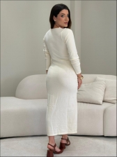VESTIDO THAYANE INVERNO - OFF WHITE