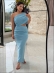 VESTIDO MODAL MAGNÓLIA - AZUL BEBE