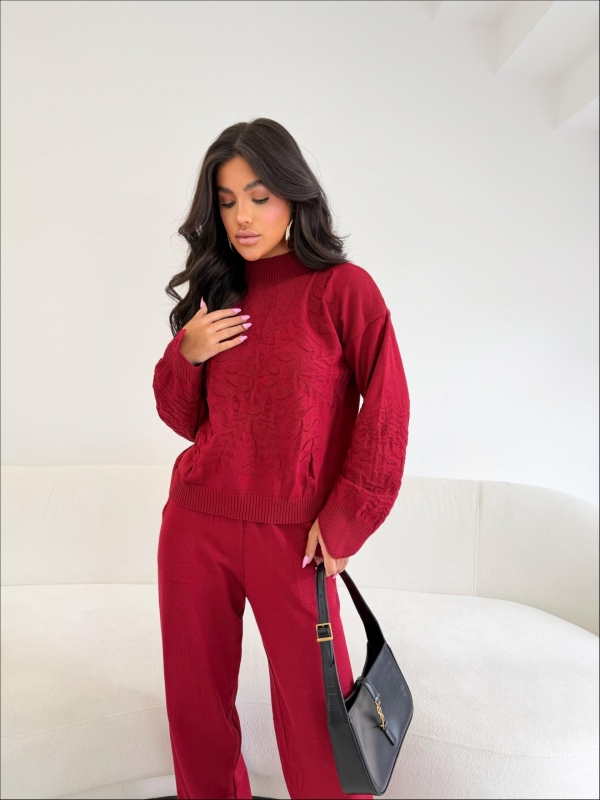 CONJUNTO FLORAL - VERMELHO