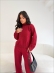 CONJUNTO FLORAL - VERMELHO