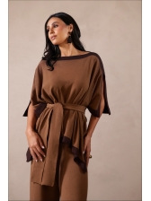 CONJUNTO KIMONO  NARCISA - CARAMELO