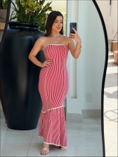 VESTIDO IPANEMA - VERMELHO/OFF WHITE