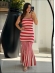 CONJUNTO POSITANO - LISTRADO - VERMELHO