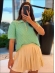 TSHIRT RELEVO FLORENCE - VERDE AGUA
