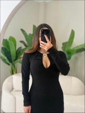 VESTIDO LONGO NAIARA - PRETO