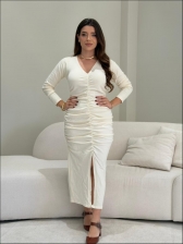 VESTIDO THAYANE INVERNO - OFF WHITE