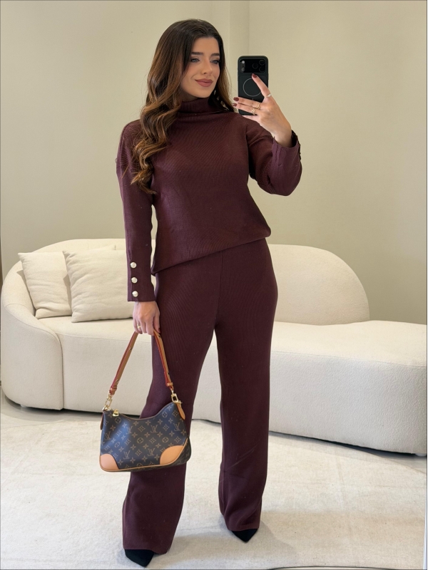 CONJUNTO MODAL IVETE - MARROM