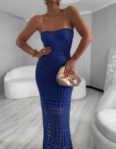 VESTIDO RENDADO BELLA - TOMARA QUE CAIA - Azul jeans