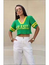 CROPPED NEW BRASIL - VERDE BANDEIRA
