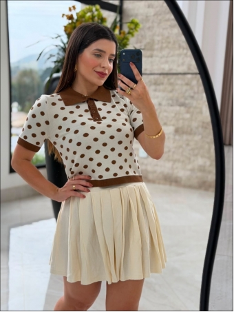 CROPPED BOTÕES POLO POÁ