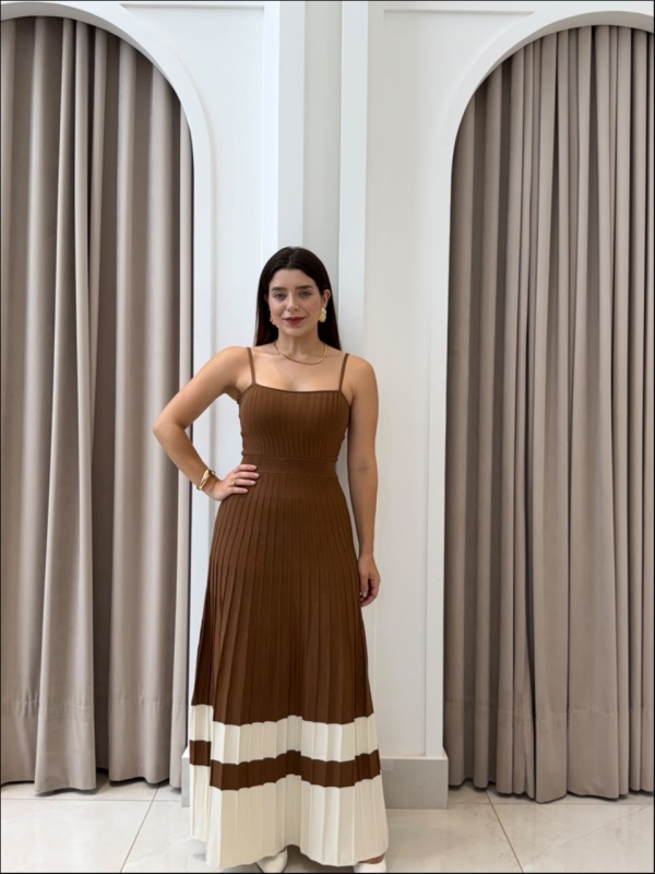 VESTIDO CARLOTA - BRONZE