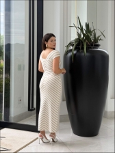 VESTIDO JACARD HELOISA - OFF WHITE