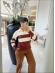 BLUSA POLO LISTRADA TELMA - OFF/ MARROM