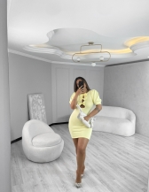 VESTIDO ANASTASIA - Amarelo claro